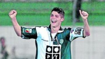 <b>ESTRENO. </b>Cristiano celebra uno de sus goles al Moreirense.