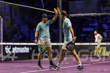 Paquito Navarro con Juan Martín en el debut en la Hexagon.