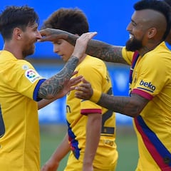 "Tesoro": los elogios a Vidal tras la goleada ante Alavés
