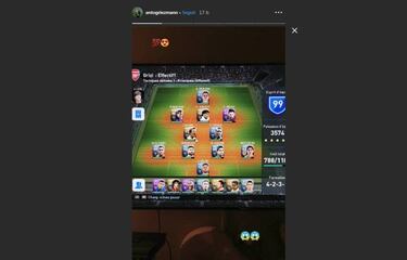 Griezmann descubre su once en el PES: está Messi y no Cristiano