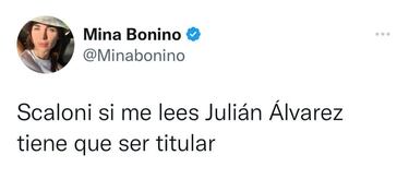 El presagio de Mina Bonino con la revelaci¨®n del Mundial