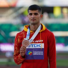 Medallero de España en los Mundiales de atletismo: medallas de oro, plata y bronce y puesto en Eugene