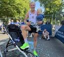 Media maratón en 1h:08:04... empujando un carrito de bebé
