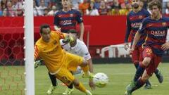 Sevilla arruinó el regreso de Claudio Bravo en Barcelona