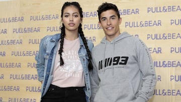 Marc Márquez junto a la modelo Cindy Kimberly.