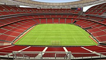 Imagen virtual del nuevo estadio del Atlético.