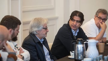 Desayuno informativo del director deportivo del Real Club Celta de Vigo, Marco Garcés, este miércoles en Vigo.