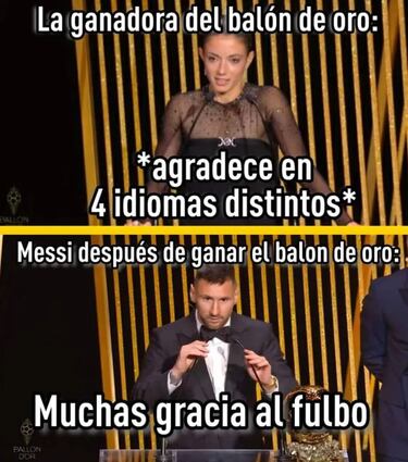 Los mejores memes del Balón de Oro 2023