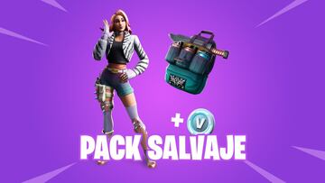 Fortnite Battle Royale: así es el pack Salvaje, su nuevo skin y su nueva mochila