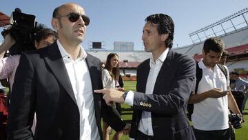 Monchi y Emery, en el Sevilla.