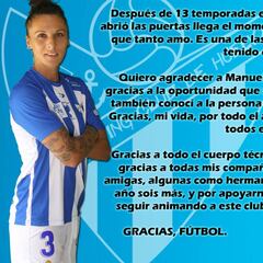 Elena Pavel cuelga las botas tras trece temporadas en Huelva