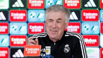 Carlo Ancelotti, en conferencia de prensa.