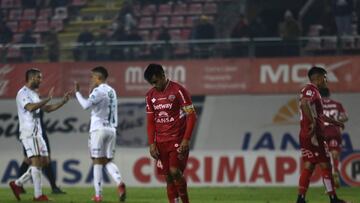 Futbol, Union , Nublense vs Audax Italiano.
Fecha 11, campeonato Nacional 2023.
El jugador de Nublense Jovanny Campusano es fotografiado contra Audax Italiano durante el partido de primera division disputado en el estadio Bicentenario Nelson Oyarzn en Chillan , Chile.
24/04/2023
Mauricio Ulloa/Photosport
Football, Nublense vs Audax Italiano
11th date, 2023 National Championship.
Nublense's player Jovanny Campusano,is photographed against of Audax Italiano during the first division match at the Bicentenario Nelson Oyarzn stadium in Chillan, Chile.
24/04/2023
Mauricio Ulloa/Photosport