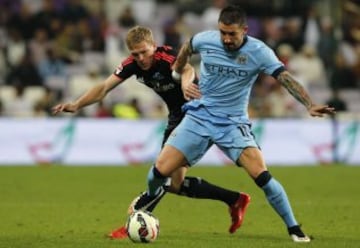 Manchester City se enfrentó a Hamburgo en el Al Ain, de los Emiratos Árabes Unidos.