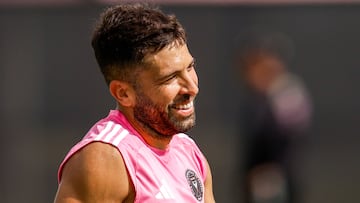 FORT LAUDERDALE, FLORIDA - JUNE 11: Jordi Alba (18) of Inter Miami CF participates at an Inter Miami Training Session at Florida Blue Training Center on June 11, 2025 in Fort Lauderdale, Florida. Chris Arjoon/Getty Images/AFP (Photo by Chris Arjoon / GETTY IMAGES NORTH AMERICA / Getty Images via AFP)