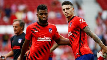 Thomas Lemar y Mario Hermoso. 