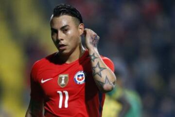 Futbol, Chile v Jamaica.
Partido amistoso 2016.
El jugador de la seleccion chilena Eduardo Vargas, es fotografiado durante el partido amistoso contra Jamaica disputado en el estadio Sausalito de Viña del Mar, Chile.
27/05/2016
Andres Pina/Photosport**********

Football, Chile v Jamaica.
Chile's player Eduardo Vargas is pictured during the friendly football match against Jamaica held at the Sausalito stadium in Vina del Mar, Chile.
27/05/2016
Andres Pina/Photosport