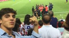 Gonzalo Caballero: novillero del Atlético y muy futbolero