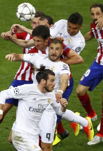 Bale, Benzema, Savic y Casemiro. 