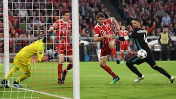 Keylor Navas, Sergio Ramos y Thomas Mueller.