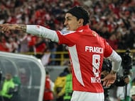 Ómar Fernández Frasica en un partido de Santa Fe