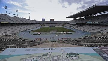 El estadio de Montju&iuml;c.