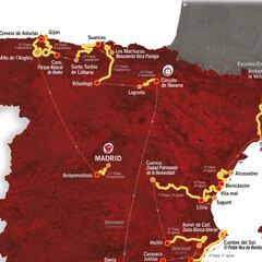 Consulta aquí el mapa y todas las etapas de la Vuelta 2017