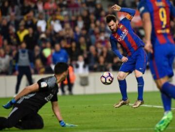 Messi también marcó el 2-0.