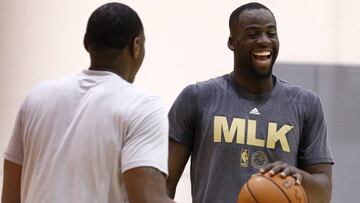 Draymond Green durante un entrenamiento.