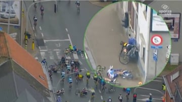 La terrible caída de la campeona de Espa?a de ciclismo: chocó de frente con un semáforo