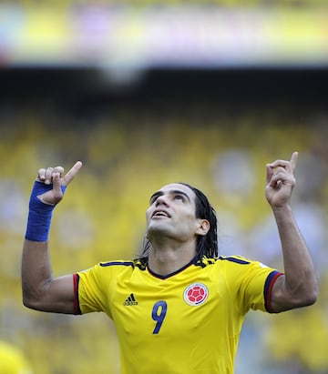 El delantero es el máximo goleador de la Selección Colombia con 34 anotaciones. En 2015 superó a Arnoldo Iguarán con su anotación ante Costa Rica.