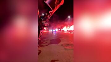 La afición del Espanyol protagoniza otro recibimiento sin respetar la distancia de seguridad