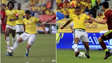 Falcao y Muriel, la posible delantera titular para enfrentar a Chile