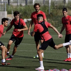 El Sevilla completa su segunda sesión en grupo antes de viajar