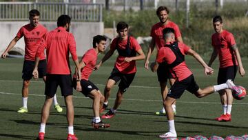 Entrenamiento del Sevilla.