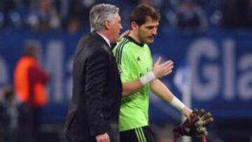 Carlo Ancelotti e &Iacute;ker Casillas