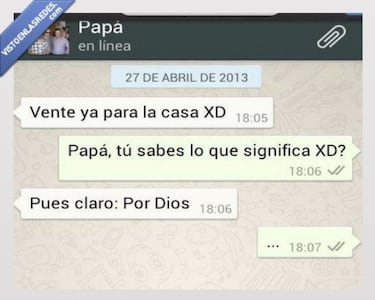 ¿Qué significa XD en WhatsApp, por qué se utiliza y desde cuándo se usa?