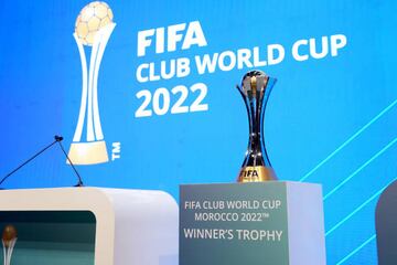 El trofeo del campeón del Mundial de Clubes de la FIFA.
