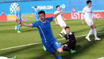 Ángelo Henríquez marcó su segunda tripleta de la temporada en Croacia.