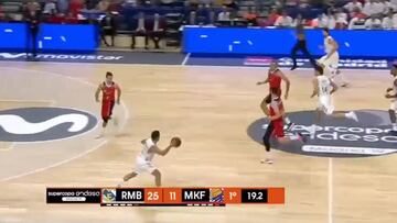 Campazzo inventa el 'pase-piedra perfecto': asistió a Llull de la forma más heterodoxa posible