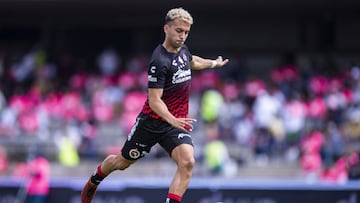Lucas Rodríguez en un partido con los Xolos de Tijuana