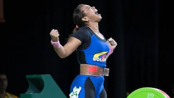 Leidy Solis, campeona mundial de pesas en 81 kilogramos