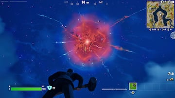 fortnite capitulo 4 temporada 1 grieta roja cielo portal grietas destruido