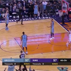 ¡No daban crédito! La cara de Marc Gasol y los Grizzlies con la canasta de Tyson
