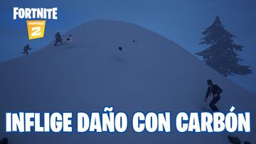 Fortnite Capítulo 2 - Temporada 1 | Desafío del Festival de Invierno: fase 2 de 2 - Inflige daño a un enemigo con un trozo de carbón