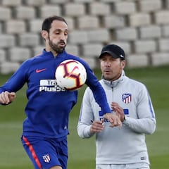Juanfran es el primer apercibido de sanción en el Atlético
