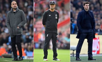 Cash plus talent equals success | Manchester City's Pep Guardiola, Liverpool's Jürgen Klopp and Tottenham Hotspur's Mauricio Pochettino