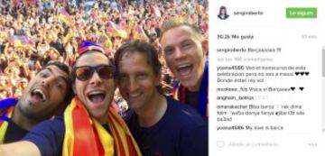 La celebración de los Campeones de Liga en sus redes sociales