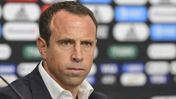 MARCO ANTONIO RUIZ COACH during the press conference of the U-17 National Team, after their participation and achieving the U-17 World Cup Sub-championship, on November 20, 2019.
<br><br>
MARCO ANTONIO RUIZ DIRECTOR TECNICO durante la conferencia de prensa de le Selección Sub-17, después de su participación y lograr el Subcampeonato de la Copa Mundias SUB-17, el 20 de noviembre de 2019.