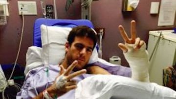 Del Potro renuncia a participar en Wimbledon por lesi&oacute;n